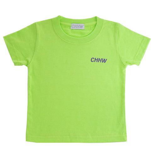 【COME HELL HIGH WATER】CHHW LOGO  KIDS TEE -lime green-
